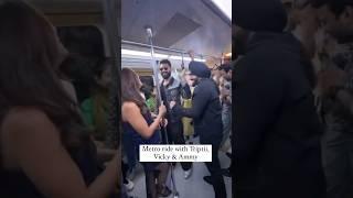 Vicky Kaushal, Triptii Dimri & Ammy Virk ENJOY metro ride in Delhi while 'Bad Newz' film promotions