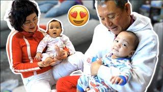 The Twins See their Korean Grandparents / In-laws come visit/Our life in Seoul with Twins Vlog