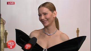 Academy Awards 2024 Oscars Red Carpet: Sandra Hüller interview, Anatomy of a Fall