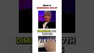 What is a diminished chord #music #producer #celebrity #creative #piano #ai #fyp