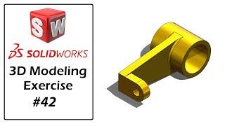 SolidWorks Tutorial For Beginners | Part Modeling Exercise - 42