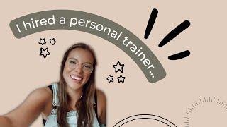 i got an online personal trainer for 12 weeks | gut health, clean eating, + working out