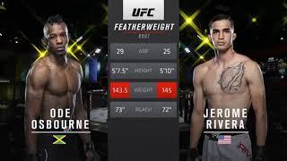 UFC Vegas 18: Ode Osbourne vs  Jerome Rivera.(Full Fight)