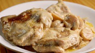 Creamy Garlic CHICKEN and MUSHROOM [One Pan Chicken Recipe]