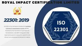 ISO22301 | Business Continuity Management System(BCMS) | #iso #royalimpactcertificationltd #iso22716