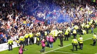 Barrier collapses crushing a few Brum fans, !! Bristol City Vs Birmingham City