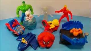 1996 MARVEL SUPER HEROES SET OF 9 McDONALDS HAPPY MEAL FULL COLLECTION VIDEO REVIEW