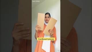 Cardboard wall decor idea | best out of waste | home decor | wall hanging #shortvideo #diy #youtube