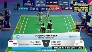 rahmat/ yeremia [ina] vs lin bing-wei/su ching heng || R32 VICTOR kaohsiung master 2024