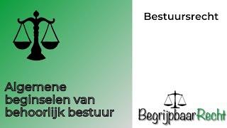 Algemene beginselen van behoorlijk bestuur