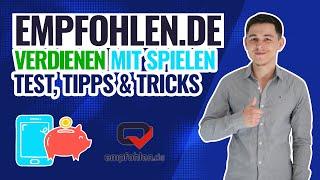 Empfohlen.de Geld verdienen mit Spiele Apps am Smartphone | Test, Tipps und Tricks