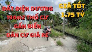 Bán đất Điện Dương, Quảng Nam 194m2 full thổ cư, gần biển, KDC đông đúc, xây nhà vườn đẹp, giá rẻ.