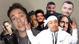 ONE GUY, 54 VOICES (With Music!) Drake, XXXTentacion, Eminem - Famous Singer Impressions REACTION