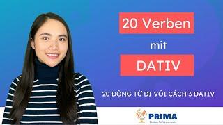 20 Verben mit Dativ  20 Động từ với Dativ   Niveau A1-B1