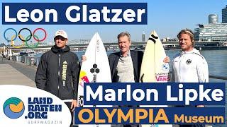 Leon Glatzer & Marlon Lipke übergeben ihr Surfbrett ans Olympia-Museum! Original Pressekonferenz