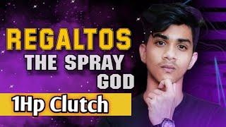 1Hp Clutch Soul Regaltos In Sanhok | Regaltos The Spray God Battlegrounds India | ArYaa Op