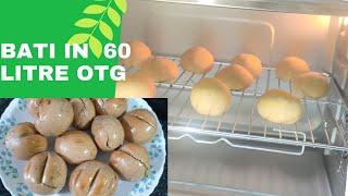 Bati In OTG |  Oven | Making Bati in Morphy Richards 60 Litre OTG |Homemaker Sabita