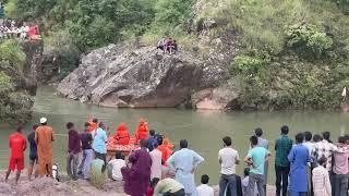 Breaking News Drowning incident of boy in Manjakote river  who has not been found since last 3 days