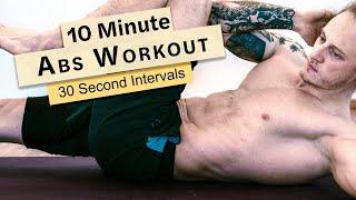 Intense 10 Minute Ab Workout [Hiit With Timer] Follow Along