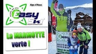 Ecole de ski Alpe d'Huez Easyski – Cours de la MARMOTTE Verte – 23-24