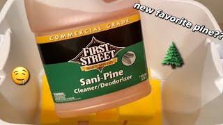 SUPER STRONG PINE PLAY!  Sani-Pine Full Jug  {Sponge ASMR}