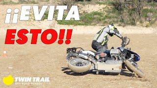 Avoid a fall when you do an emergency braking with your Trail motorcycle - TwinTrail OffRoad School