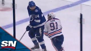 Evander Kane Rushes Off Ice After Being Cut By Skate Blade On His Wrist