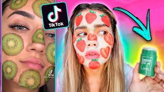 TESTANDO PRODUTOS DE SKINCARE DIFERENTÕES! *vi no tiktok*