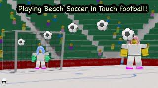 Playing Bech Soccer in TF!! (Roblox soccer)