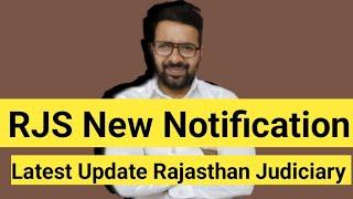 RJS New Official Notification Out || RAJASTHAN JUDICIARY