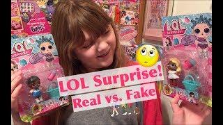 Opening L.O.L. Surprise FAKE vs. REAL – LQL Dolls LOL Toys Unboxing & Comparison – Avoid Scammers
