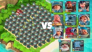 ALL SNIPER TOWER BASE vs Every Troop in Boom Beach