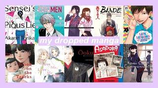 all the manga i've dropped