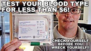 Test Your Blood Type for Under $6! EldonCard In-Home Test