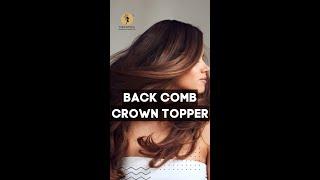 Back comb Crown Volume Topper (4.5x5) 22 inches | Human Hair l Contact_8383029371 #shorts #viral