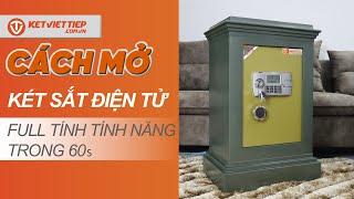 Hướng dẫn cách Mở Két Sắt Điện Tử, Cách đổi mã số, Cách thay pin, Cách mở quên mật khẩu, Khi hết pin