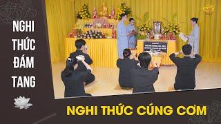 Nghi thức đám tang: Nghi thức tụng kinh cúng cơm trong đám ma