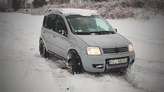 PANDA 4x4 155hp t-jet first snow test on summer tires :)