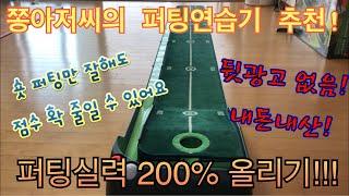 집에서 퍼팅실력 200% 올리기!! 쫑아저씨가 실제 큰 효과 본 퍼팅매트(퍼팅연습기)추천! 다 아시죠? 숏퍼팅을 잘해야 스코어가 줄어든다는 것을!