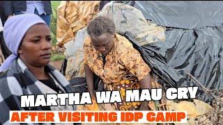 ARRIVING AT THE IDPS CAMP WITH MARTHA WA MAU TO BREAK GOOD NEWS ABOUT THE 10 ACRES