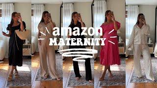 AMAZON FASHION MATERNITY HAUL: bump friendly & post partum outfits