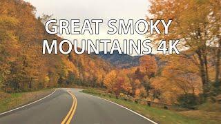 America's Most Visited National Park! - Fall Colors - Great Smoky Mountains 4K - Scenic Drive