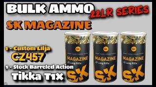 BULK .22LR SERIES - SK Magazine, Lilja CZ457 and Tikka T1X