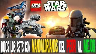 TODOS los LEGO con MANDALORIANOS ordenados del PEOR al MEJOR