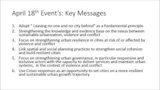 Urbanization, violence and conflict: linking SDG Goal 11 and Goal 16