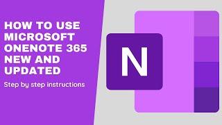 How To Use Microsoft OneNote 365 Tutorial.