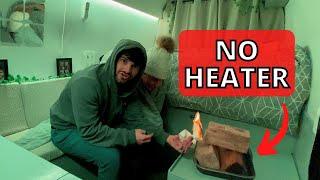 How To STAY WARM In A Campervan- Winter Van Life (WITHOUT HEATER)