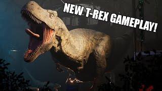FIRST T-REX GAMEPLAY ON DEATHGROUND! Dinosaur Survivor Horror Game!