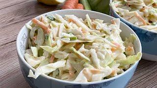 Coleslaw Recipe | How to Make Coleslaw at Home? | Easiest Coleslaw Recipe