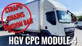 HGV | Lorry Driver CPC - Module 4 Test 2024 (Straps & Chains)